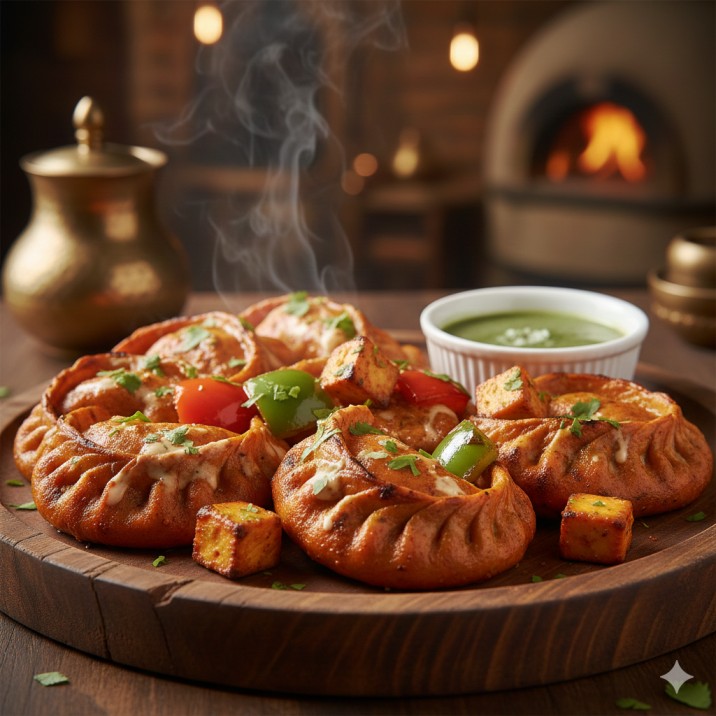 Paneer Tandoori Malai Momos